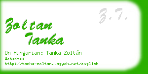 zoltan tanka business card