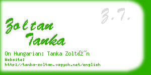 zoltan tanka business card